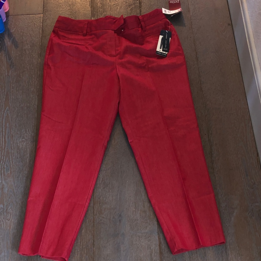 Larry Levine Cherry Trousers ankle